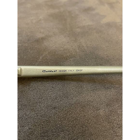 RARE CAMO C-282 EYEGLASSES GOLD FRAMES 22KGP ITALY 53[]19 135 Half Rim Frames - Picture 4 of 8